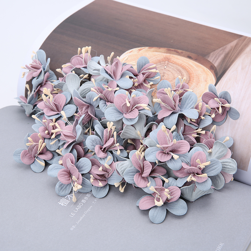 仿真花双层五瓣小雏菊 绢花假花 diy手工花环头饰手腕花制作材料