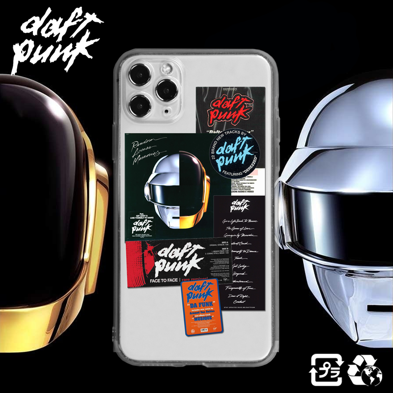 daftpunk电子摇滚华为荣耀小米OPPO红米realme三星vivo一加iQOO手机壳适用苹果13iPhone12promax14plus11xr15