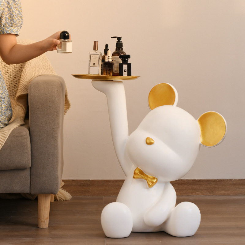 网红暴力熊落地摆件装饰品大件轻奢客厅大型沙发旁迎宾家居饰品