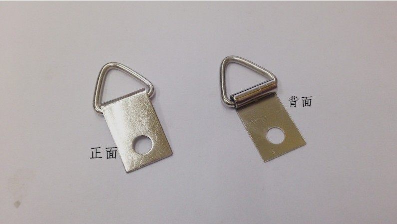 相框挂钩单面粗丝三角挂单单孔吊环五金挂扣挂钩