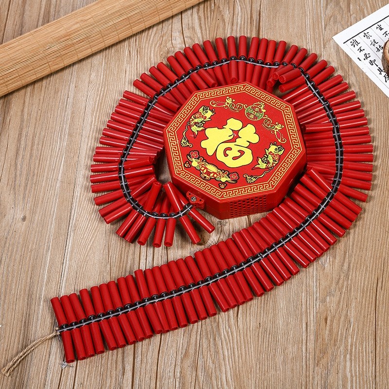 电子炮鞭家用鞭炮电池款礼炮笛音免插电户外喜庆小爆竹开业春节结