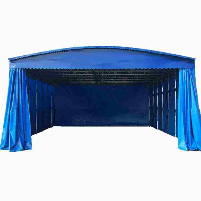 大排档伸缩冬季大型棚子折叠蓬宵夜移动推拉雨棚摆摊透明新品收缩