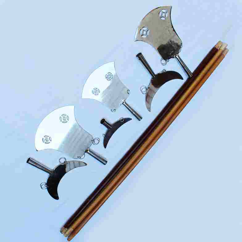 月牙铲兵器_不锈钢月牙铲武术器械训练铲鲁智深沙僧表演铲训练铲十八