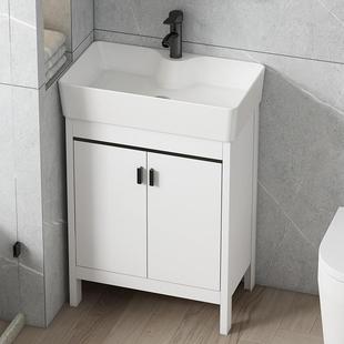 落地式浴室柜太空铝小户型洗漱台卫生间现代简约洗脸洗手盆柜组合