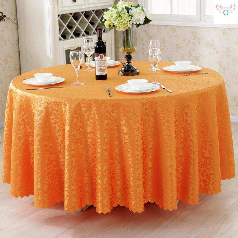 过年桌布2米的大圆桌园桌布圆形布艺红色喜庆家用北欧清新餐厅