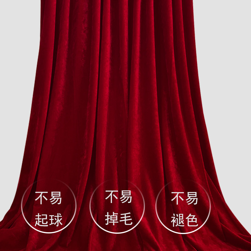 红布红绸布红棉布红色金丝绒布喜庆用布开业揭幕布揭牌红绒布桌布