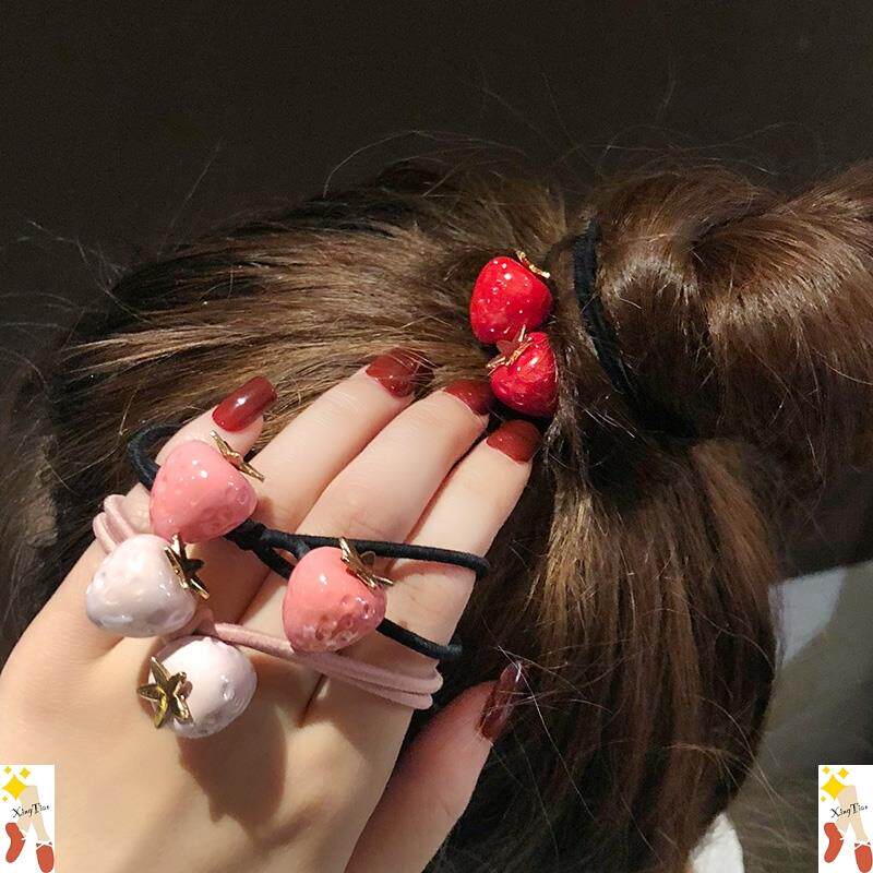 扎皮筋高档头绳好看的饰品马尾ins发绳手腕可爱的扎头发高精致小