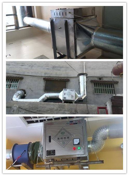 商用油烟净化一体机厨房环保抽油烟机净化器一体烟罩饭店低空排.