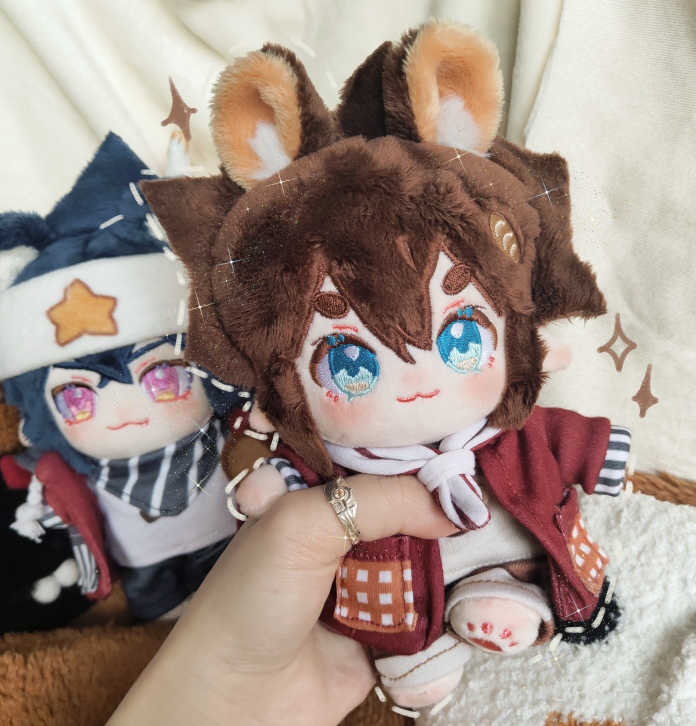 全款雷安娃娃雷狮安迷凹凸世界玩偶棉花娃娃