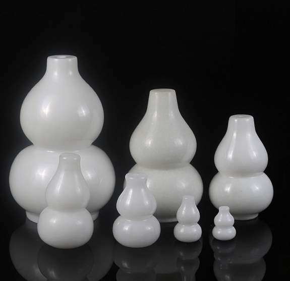 玉雕风水摆件福禄增白白玉葫芦玲玲吉祥物玉石摆件