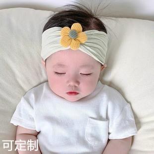 婴儿发带护囟门帽春秋季新生男女宝宝头围发饰婴幼儿卤门发箍夏季