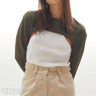 短款卫衣罩衫2023年春秋季新款 欧美ins女装健身瑜伽服运动上衣潮