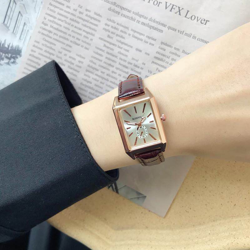 法国小众chic手表女ins风小巧简约气质学生轻奢复古精致方形小表
