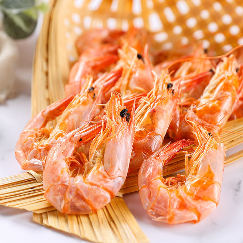 (今日10折)孕妇零食烤虾干海鲜特产干货大号对虾儿童即食虾干休闲小零