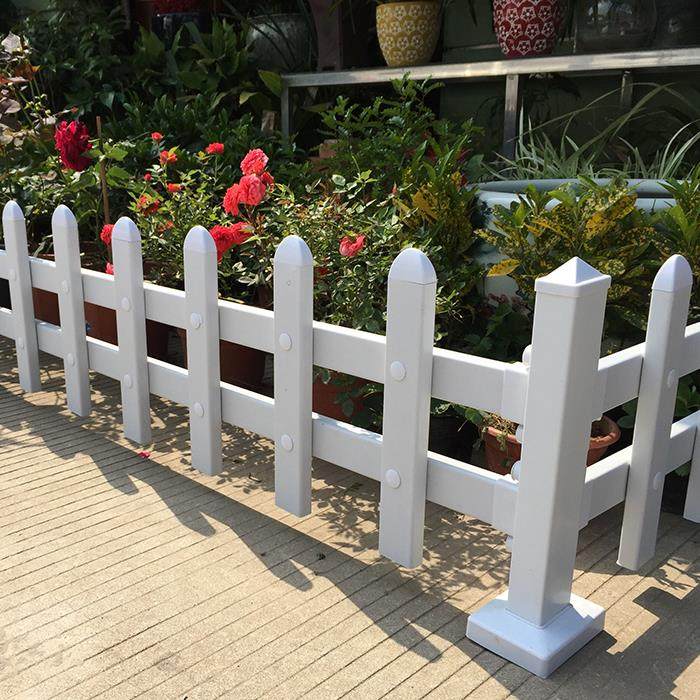 pvc绿化栅栏塑钢草坪护栏田园白色花坛围栏花园篱笆别墅庭院栏杆