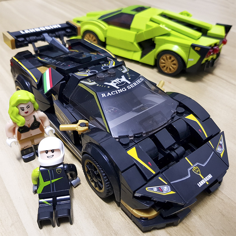 乐高积木赛车系列speed汽车模型兰博基尼跑车男孩子益智拼装玩具