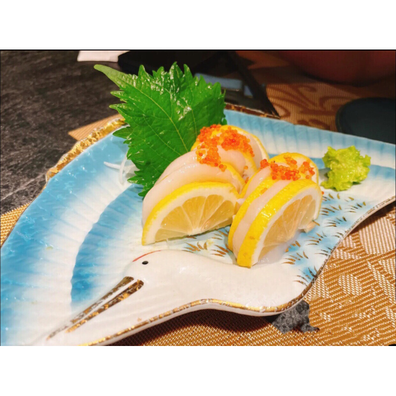 日韩料理餐厅餐具和风创意扇形鹤盘刺身寿司盘色拉碟多用菜盘糕点