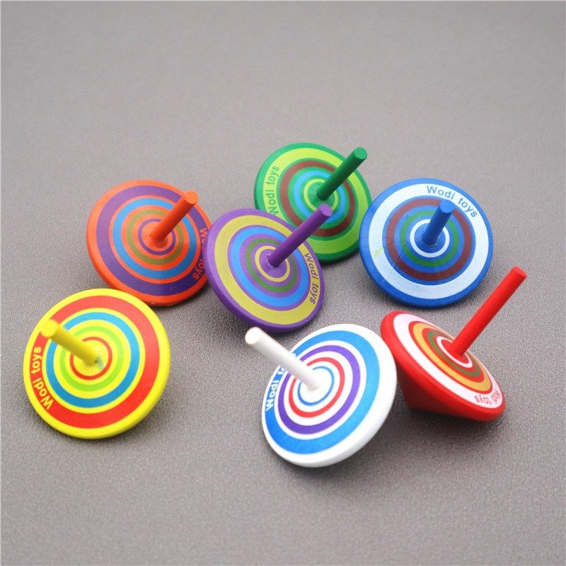 女生儿童手动木制女孩教具指尖旋转陀螺玩具陀螺