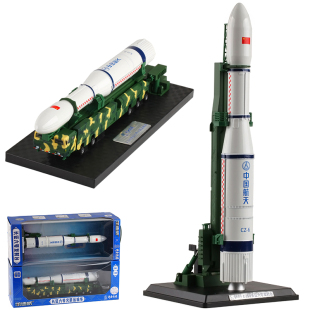 凯迪威仿真合金属军事航天飞机长征六号火箭运输车模型玩具摆件