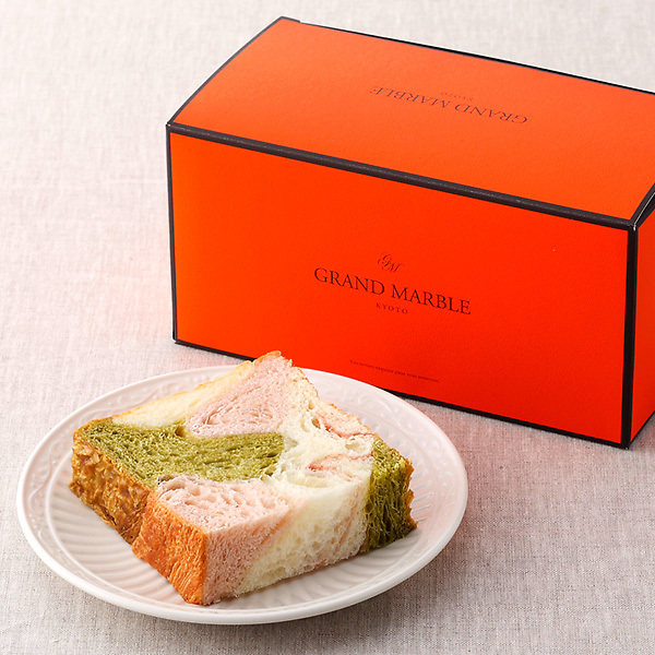 【季节限定】日本 京都老铺三色 grand marble 三色面包 礼盒装_不