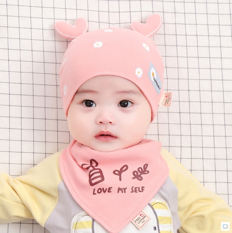 春秋帽子男女宝三个月宝宝太阳帽小童小孩男孩遮阳帽婴儿一岁夏季