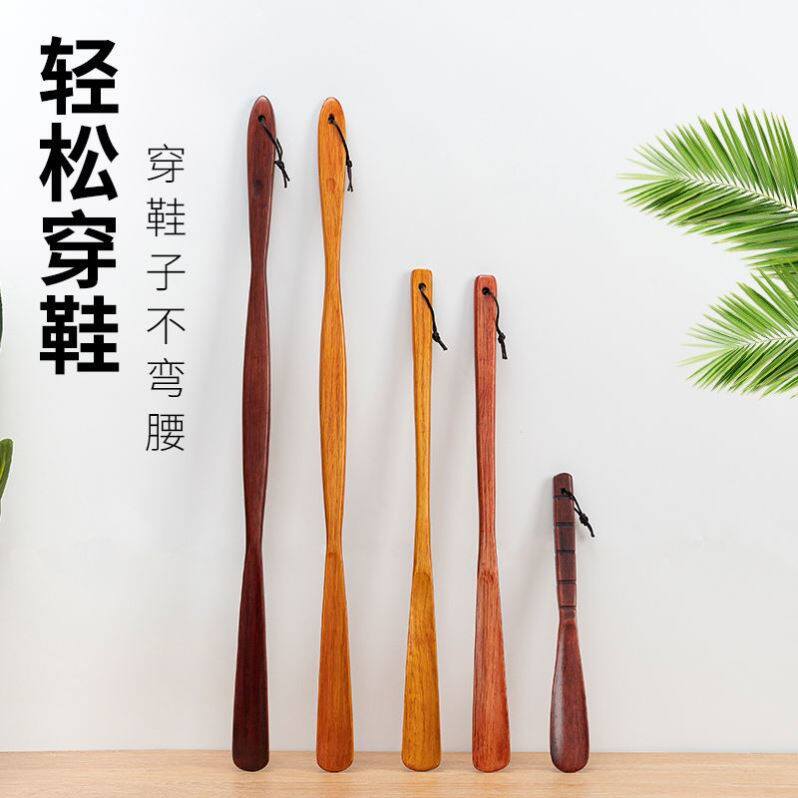 鞋拔子长柄实木提鞋器鞋扒子鞋拨鞋爬子拔鞋跟器鞋把子家用穿鞋板