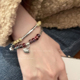 新中式琥珀石平安锁手链女轻奢小众设计感高级精致复古手串手饰品