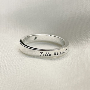 925纯银对戒指创意男女刻字图片