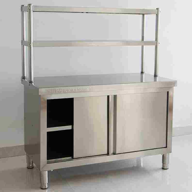 商用酒店厨房两层三层工作台台面立架储物架置物架操作台