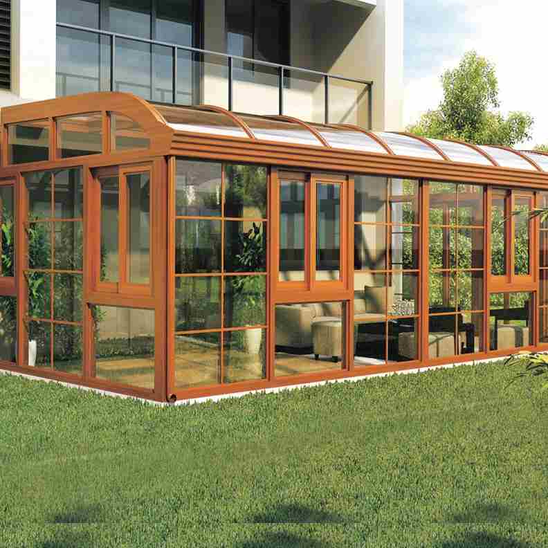 北京大兴阳光房定制断桥铝门窗铝合金封阳台钢化玻璃花房