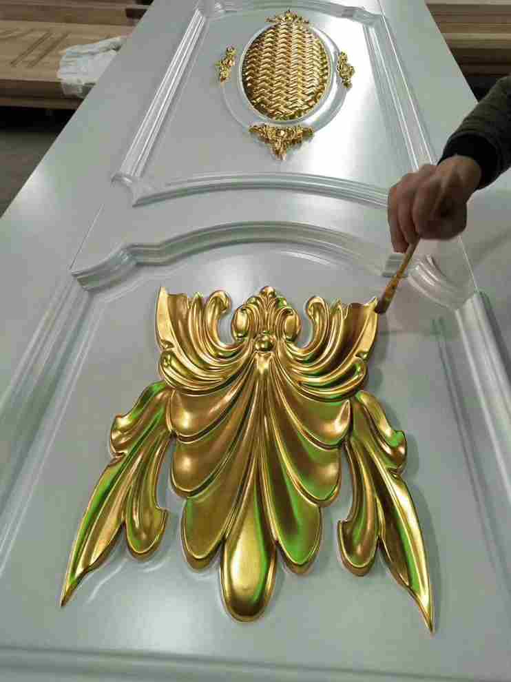 新款殴式家具描金水描银水金箔漆银箔漆五金塑胶木器家具描金漆描