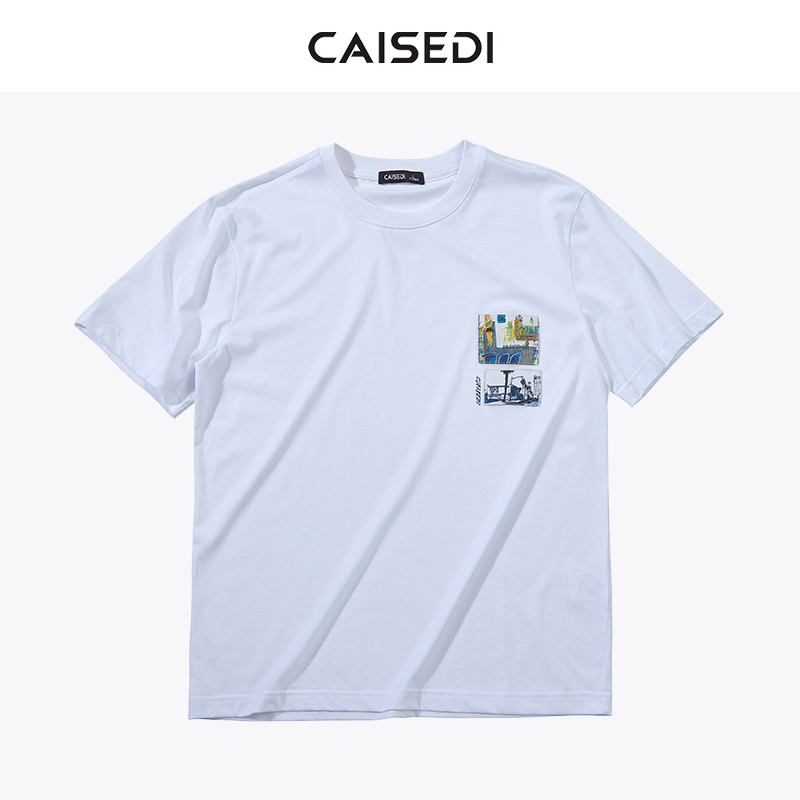 CAISEDI/凯施迪夏季短袖圆领t恤82DA3121184