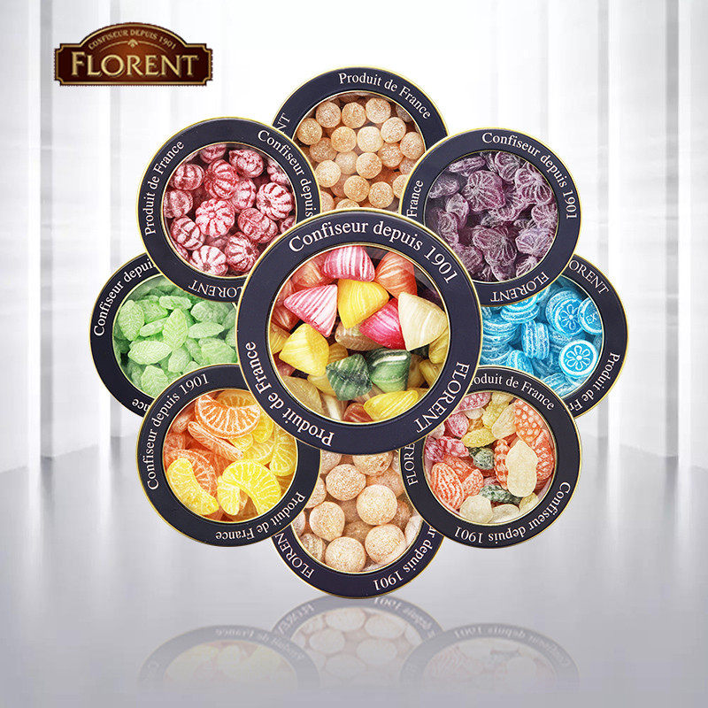 法国进口零食费罗伦十二星座水果糖薄荷硬糖果礼盒装表白生日礼物