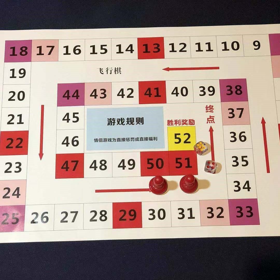 飞行棋双人情侣版成人版情侣飞行棋子大冒险惩罚互动情侣双人玩便