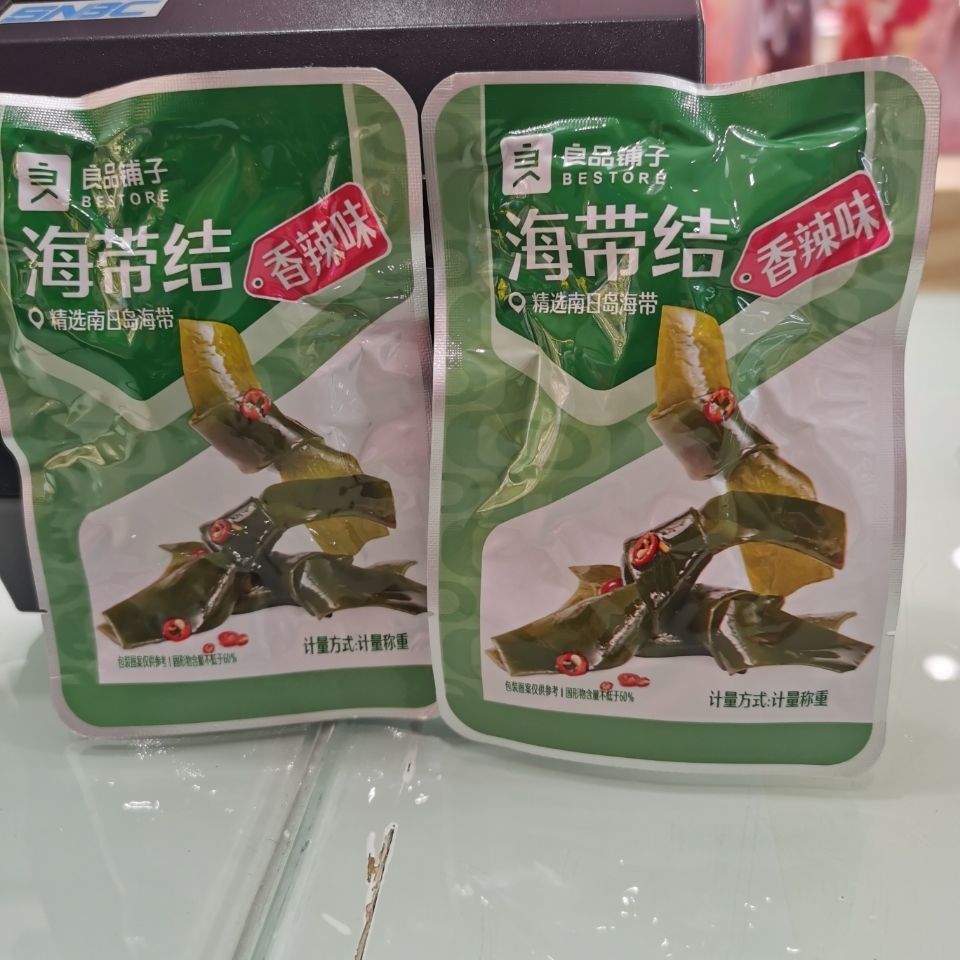 良品铺子海带结香辣味500g约17包 独立小包称重 门店同款
