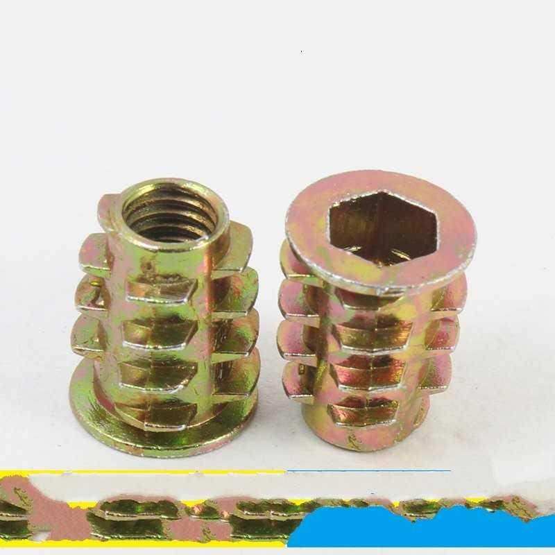 螺母连接家具木工螺丝平头嵌入式内外螺纹预埋螺母