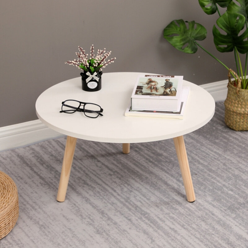 简易小圆桌ins风公寓出租屋用坐地茶几圆桌子小型飘窗上用的矮o桌