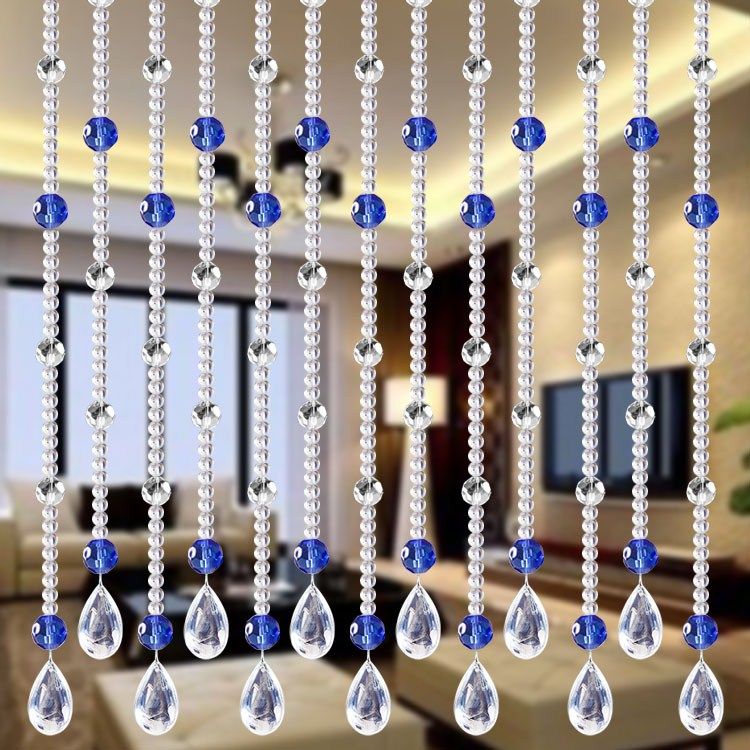 高端水晶珠帘间帘隔断关s玄帘客厅卧室风水挂帘新款卫生门走廊奢