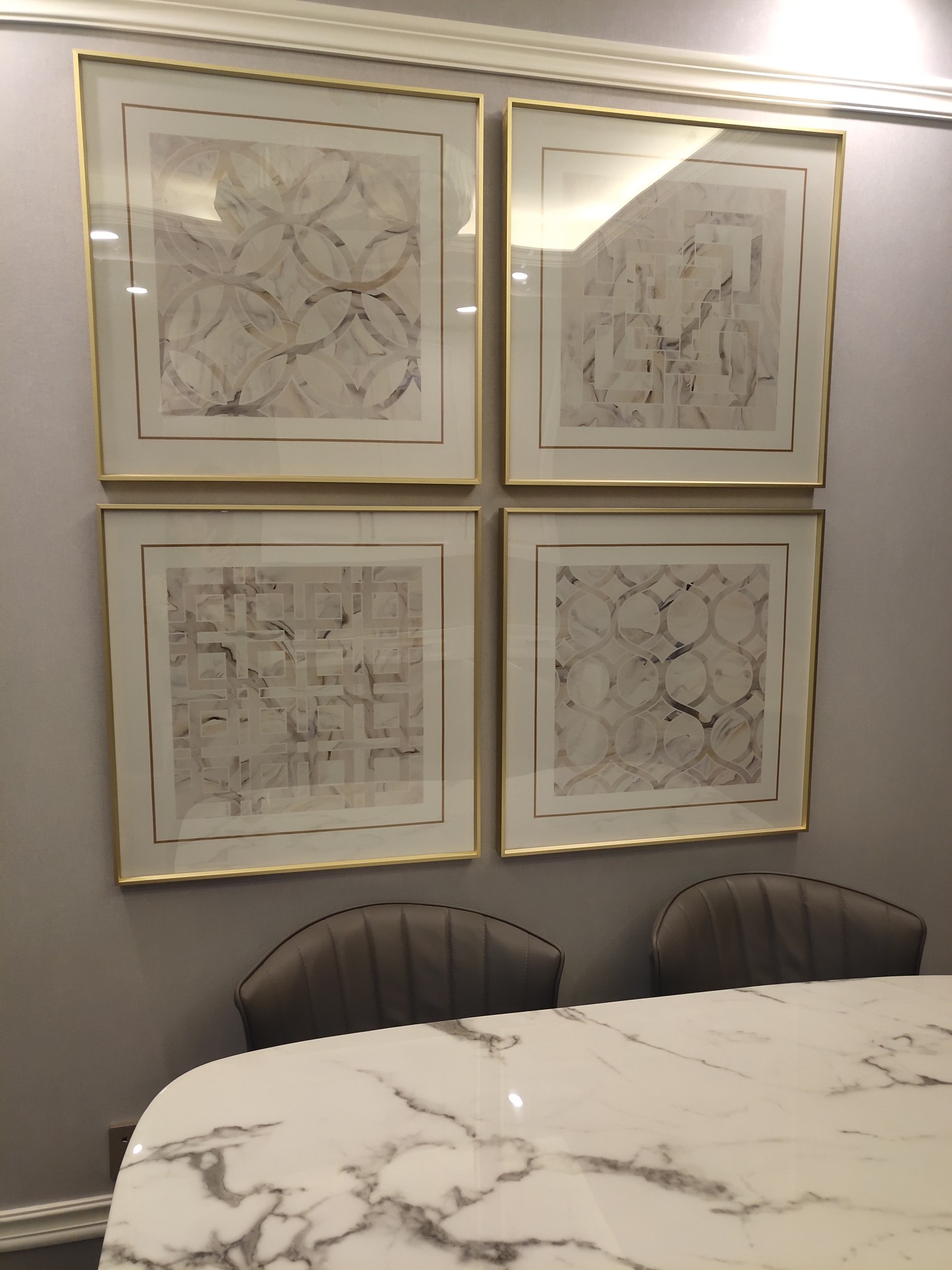 美式进口轻奢挂画现代抽象客厅装饰画玄关卧室现代装饰画