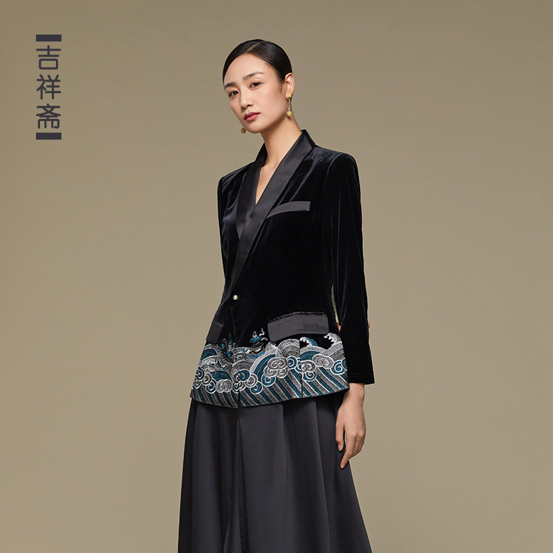 吉祥斋女装福玉工坊上衣收身桑蚕丝国风礼服聚会表演专柜正品古典