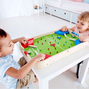 Hape桌面足球游戏岁+宝宝儿童益智力玩具3桌游亲子互动男女孩竞技