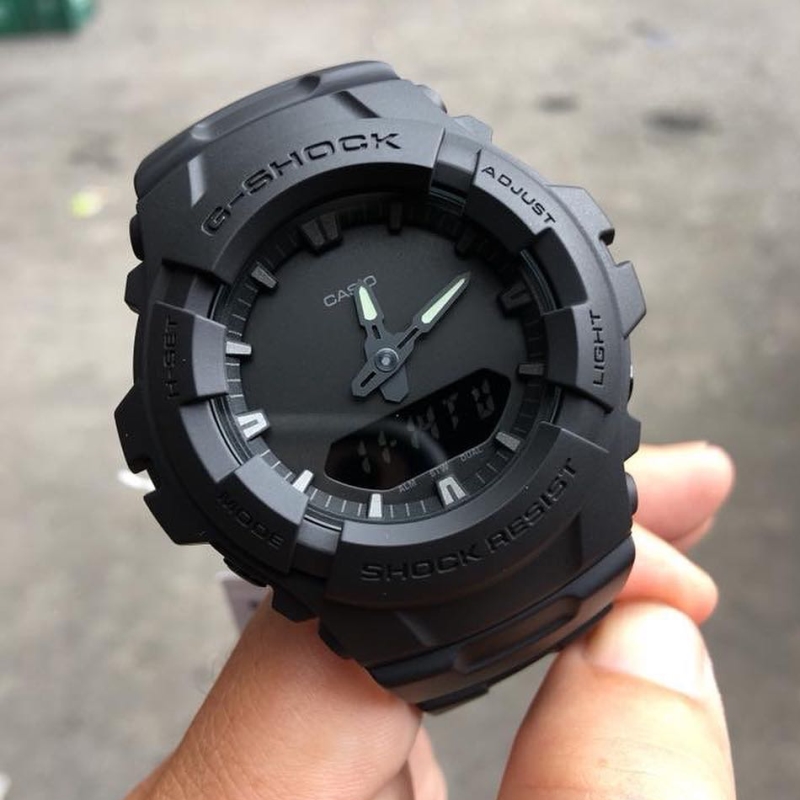 美国正品代购CASIO G-Shock卡西欧黑色双显夜光运动手表G100BB-1A