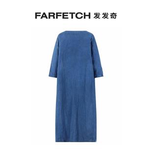 TRICOT COMME DES GARCONS女士花卉刺绣亚麻连衣裙FARFETCH发发奇