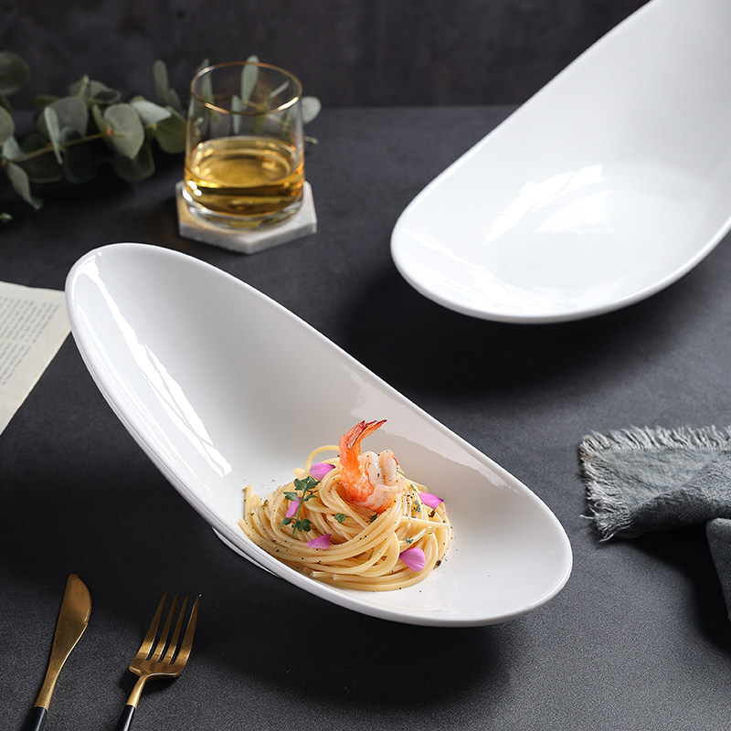 菜盘沙拉盘高级感酒店大董意境菜创意高颜值餐具网红精致白色盘子