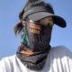 沙漠防沙面罩专用防晒徒步男女冰丝挂耳遮阳夏天腰果花骑行面巾
