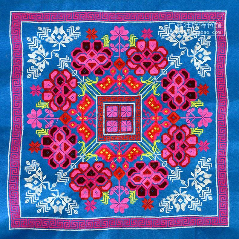 广西少数民族特色服装服饰刺绣图案背包包布衣裙挂画壮绣