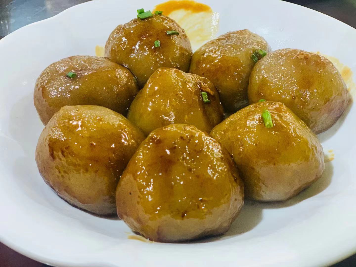 湖北湘鄂赣阳新特产纯手工正宗芋头圆蒸熟15个每袋真空包装农产品