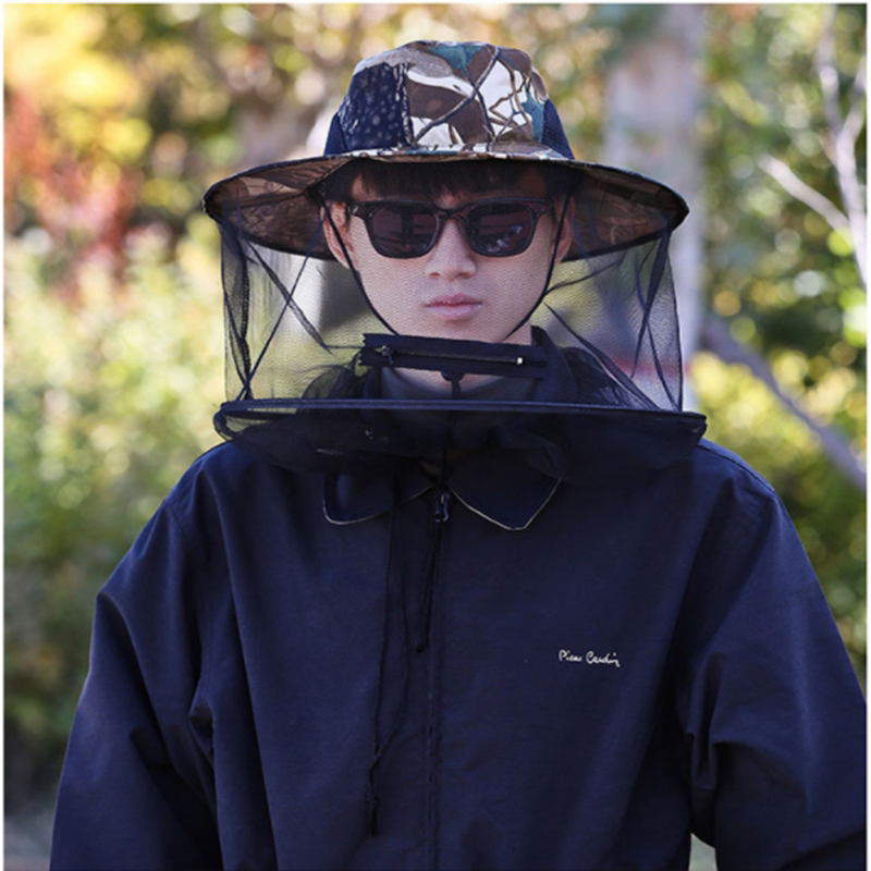 专业钓鱼帽子防蚊虫渔夫帽户外野外便携防蜂登山养蜂露营遮阳防晒