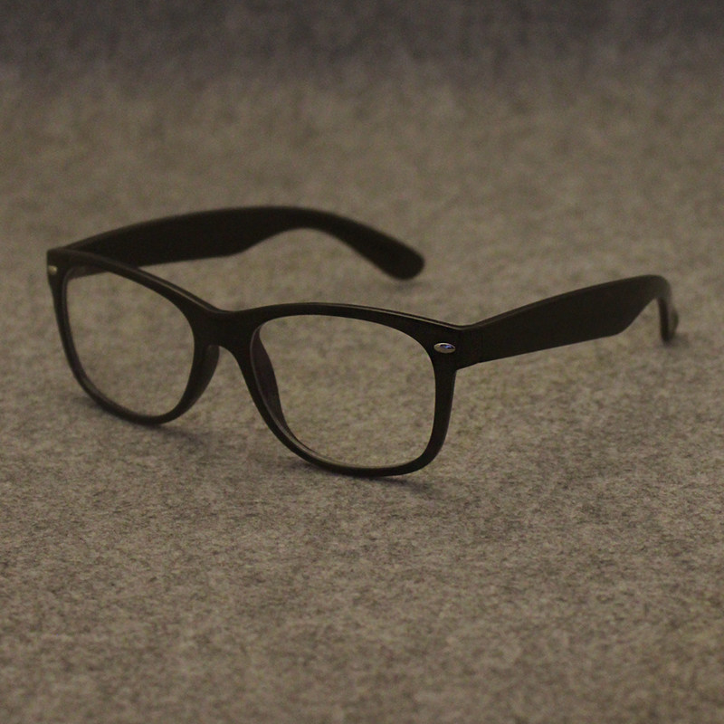 伯贤同款黑框眼镜女小板材方形简约男士时尚防蓝光镜