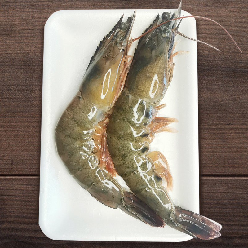 6头青岛大对虾2斤装冷冻虾超大盐冻鲜虾活冻海虾海捕顺丰包邮